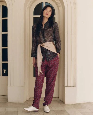 THE GREAT - The Ashland top in Heirloom Textile Blouse