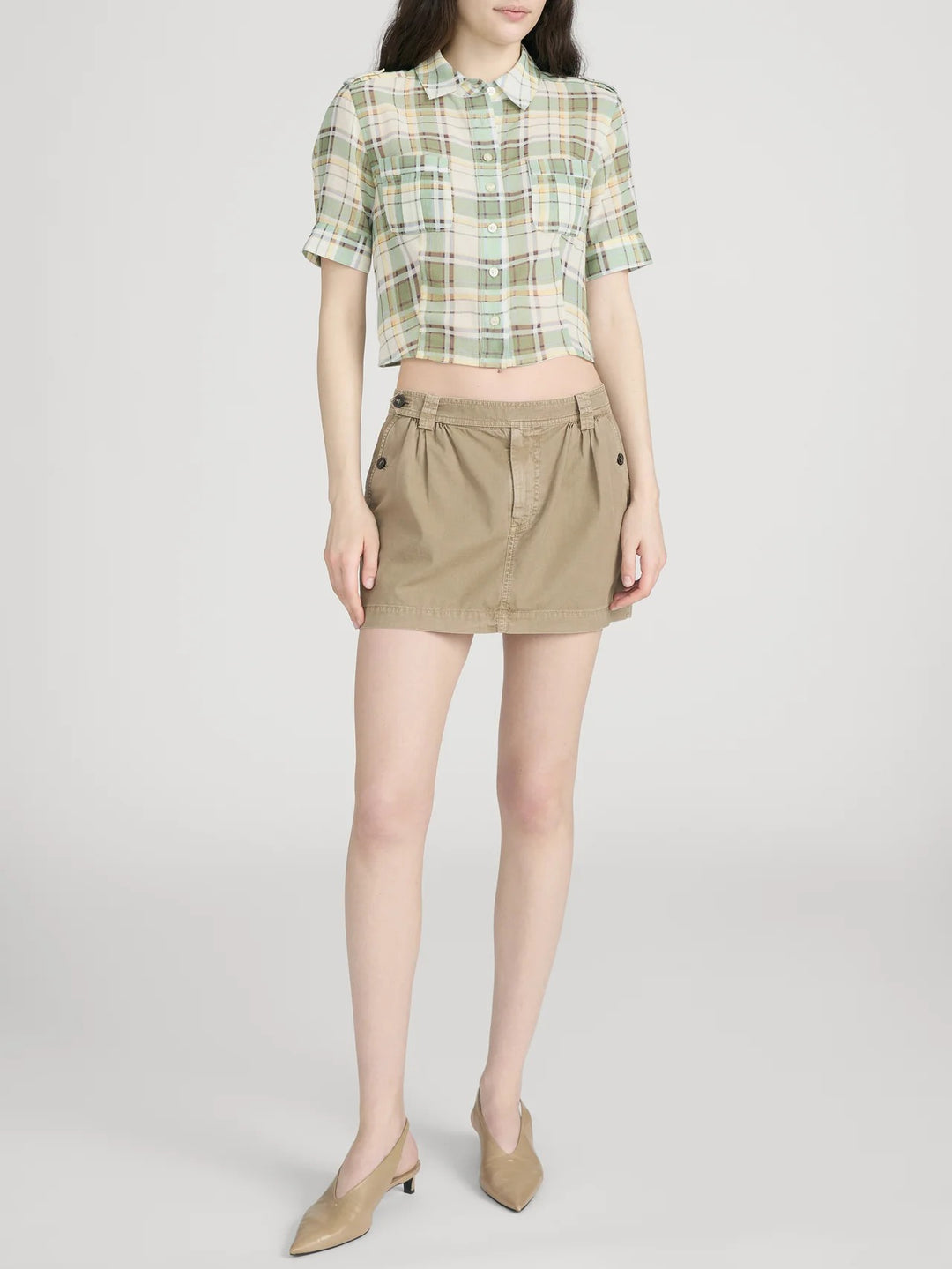 FRAME - THE UTILITY SKIRT in ARMY Skirts