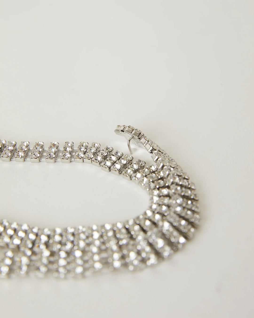 B-LOW THE BELT - Baby Farah Crystal Belt in Silver Belt