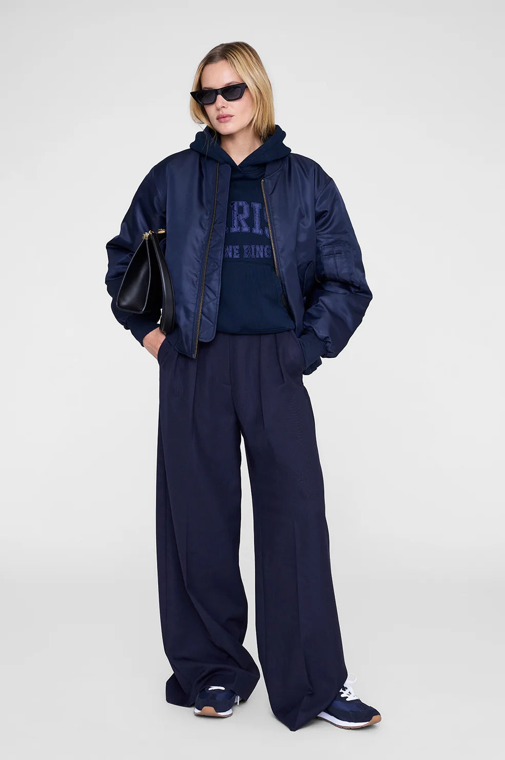 Anine Bing - Juno Sneakers in Navy Suede