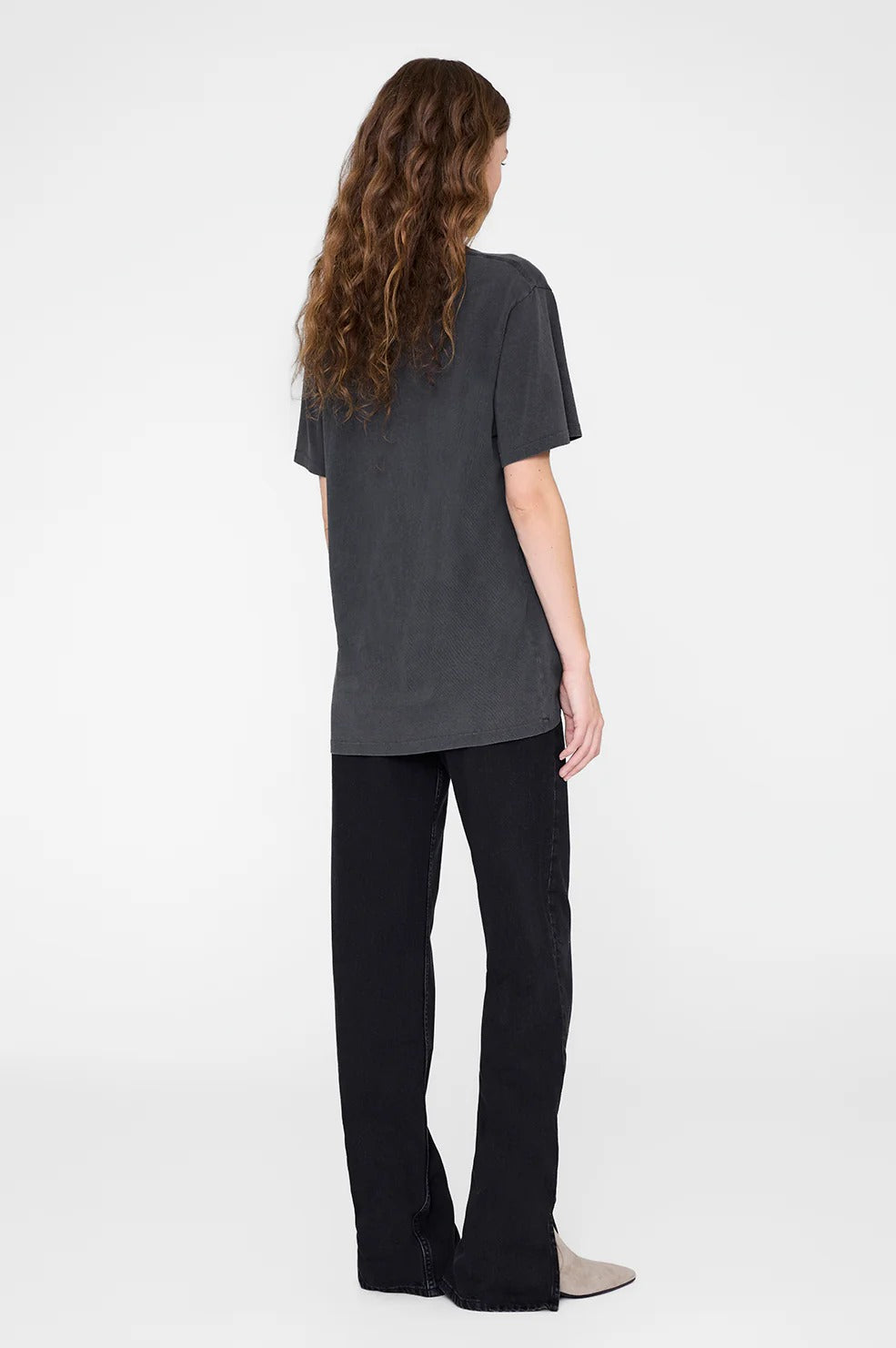 Anine Bing - Lili Tee Horse in Washed Black T-Shirts