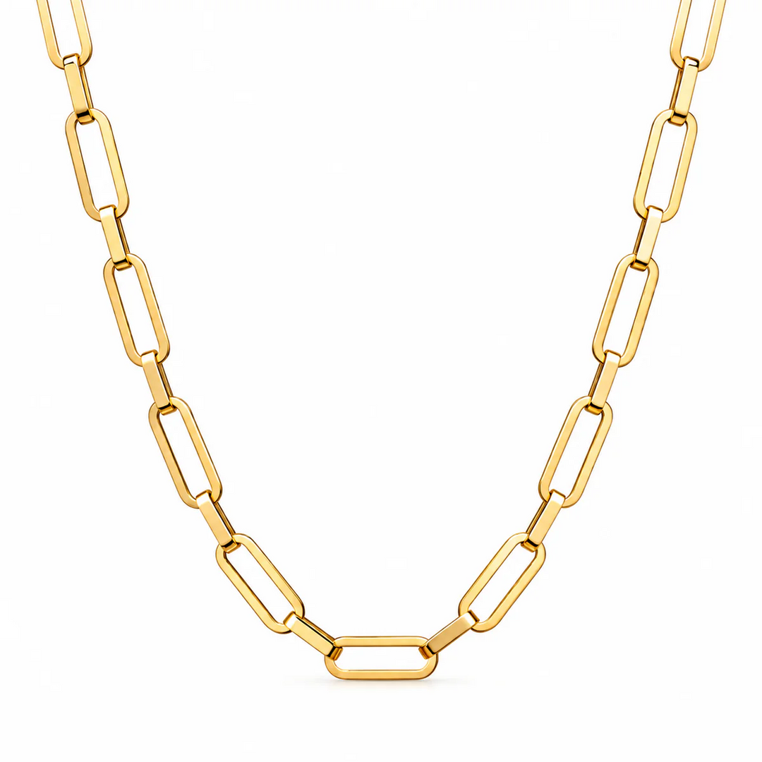 ELLIE VAIL - Jayden Paperclip Chain Necklace in Gold