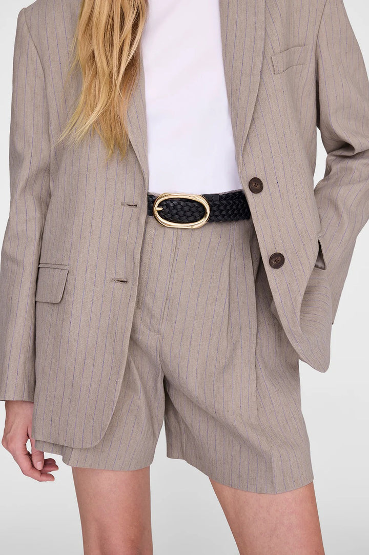 Anine Bing - Signature Link Belt Braided in Black