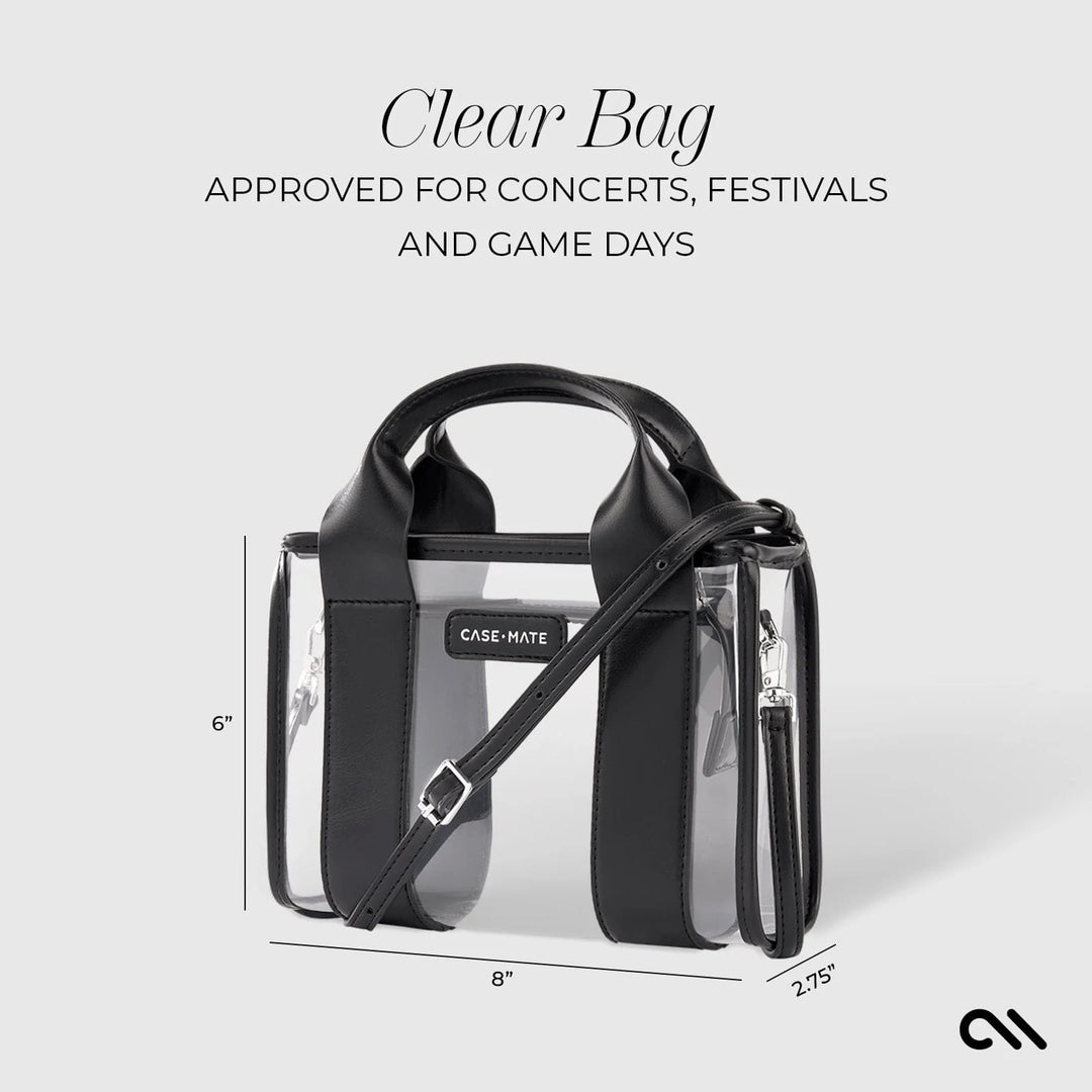 Case Mate - Midnight Black and Clear Stadium Tote