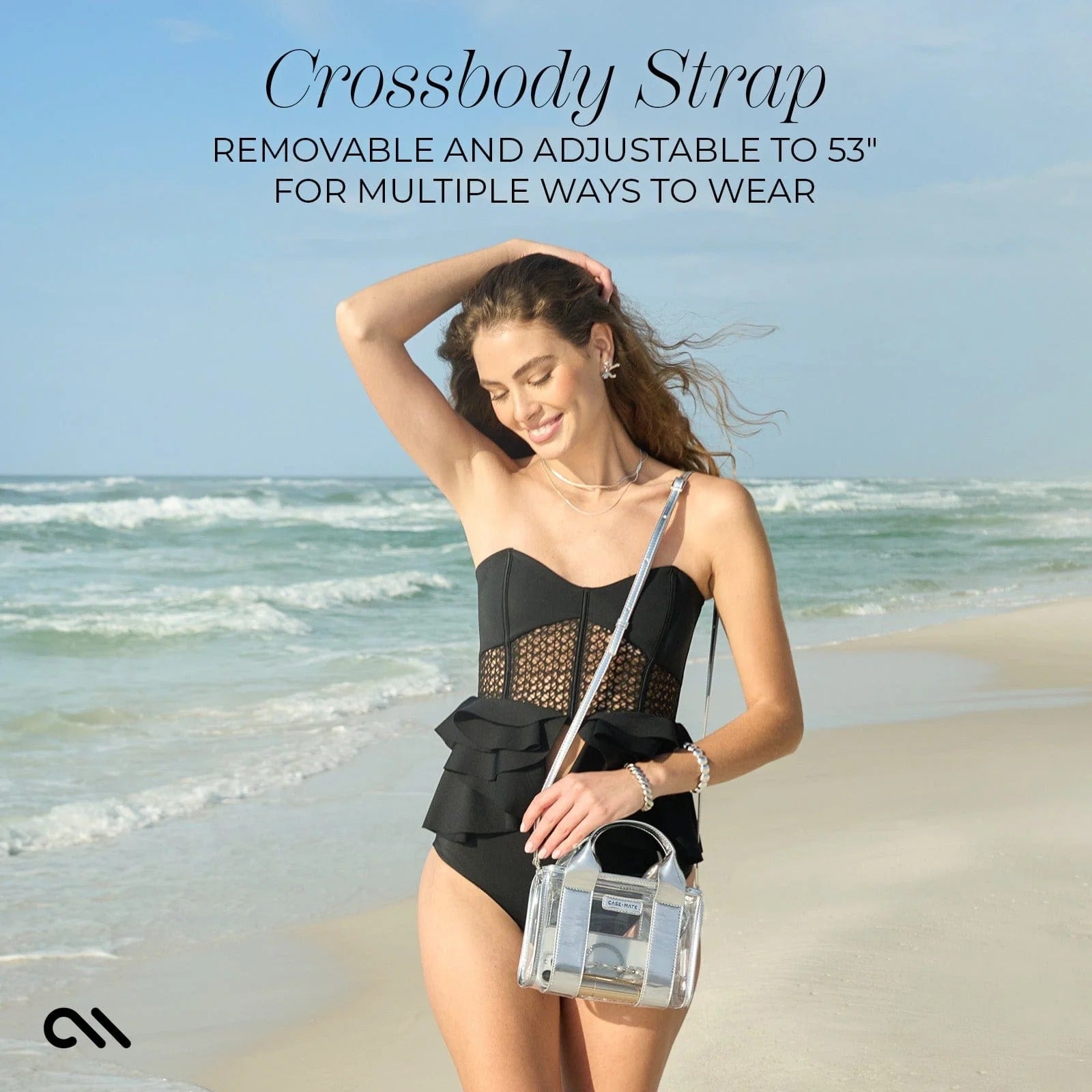 Case Mate - Silver Chrome and Clear Stadium Tote – Blond Genius