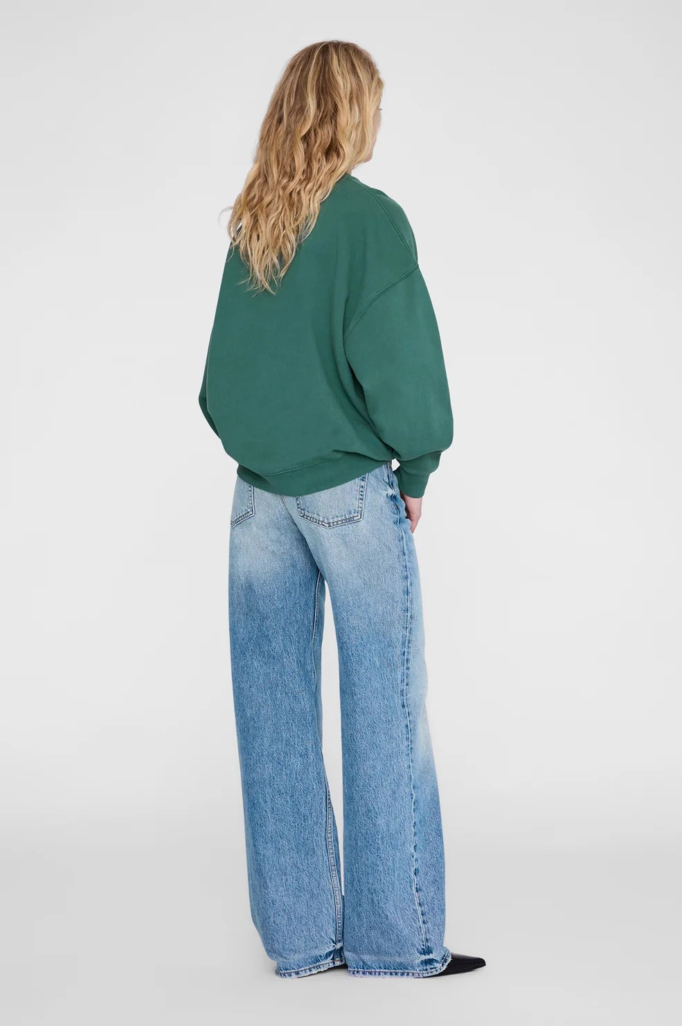 ANINE BING - Miles Sweatshirt Leo Muse in Emerald