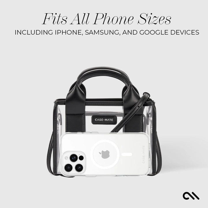Case Mate - Midnight Black and Clear Stadium Tote