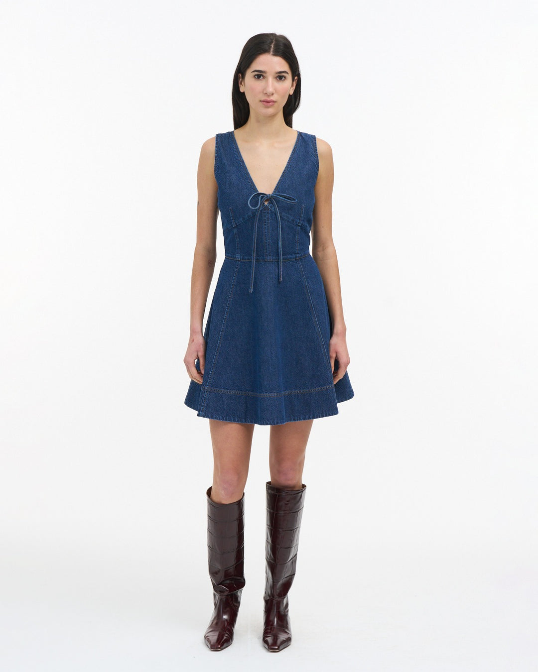Tanya Taylor | Nova Dress | Classic Indigo Blue Mini Dress
