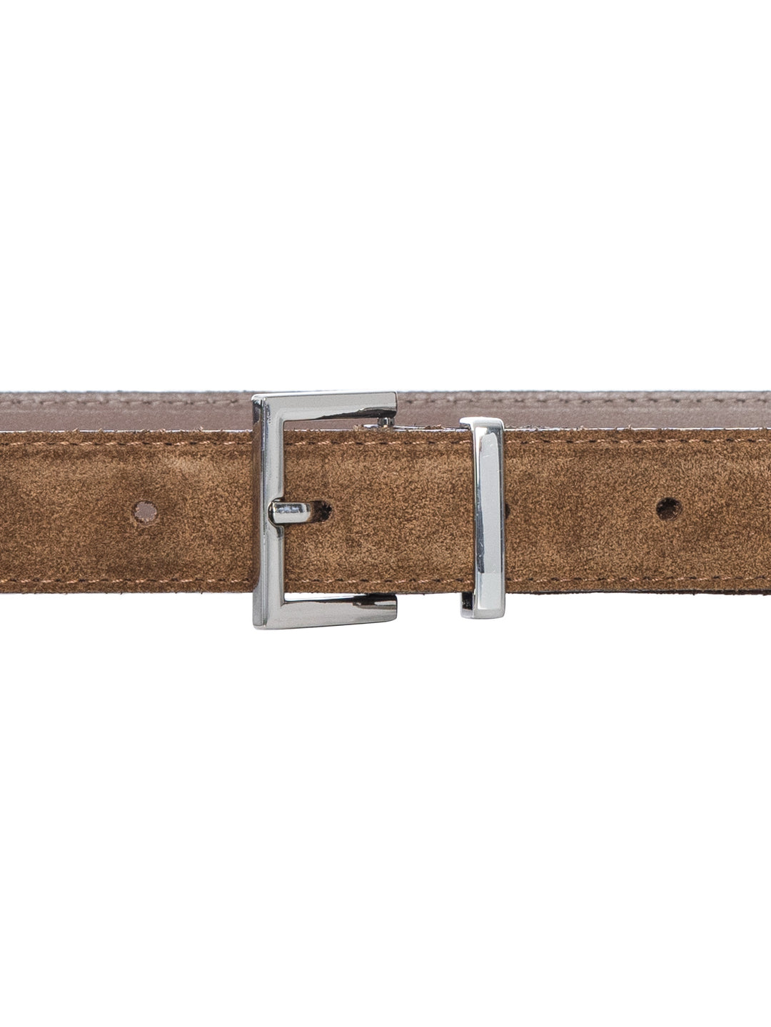 Frame - The Suede Square Buckle Belt in Date