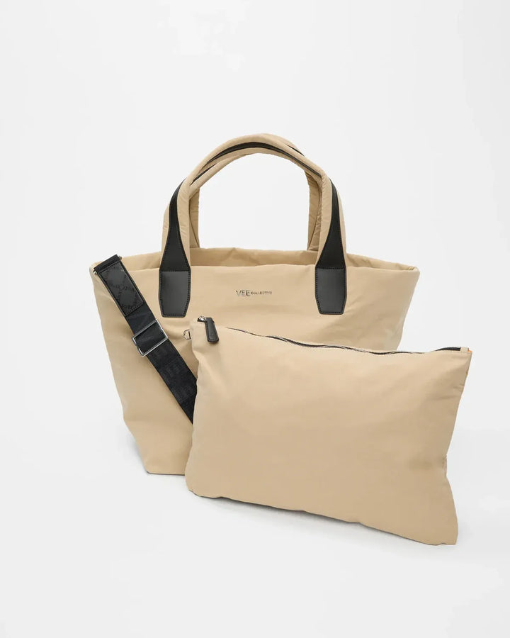 VEE COLLECTIVE - Essence Tote Medium in Beige Trench