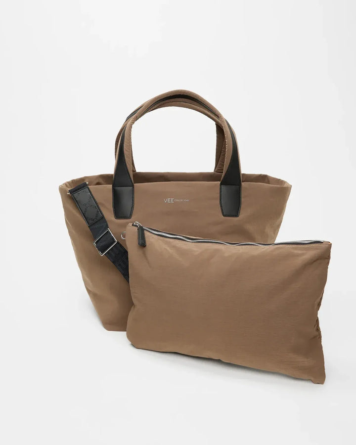 VEE COLLECTIVE - Essence Tote Medium in Milk Trench