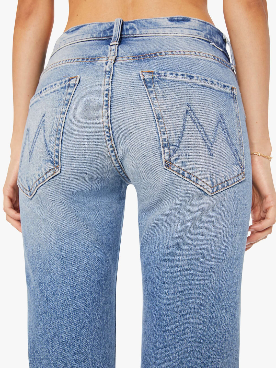 MOTHER - The Mid Rise Hiker Hover in Fight For Your Right Jeans