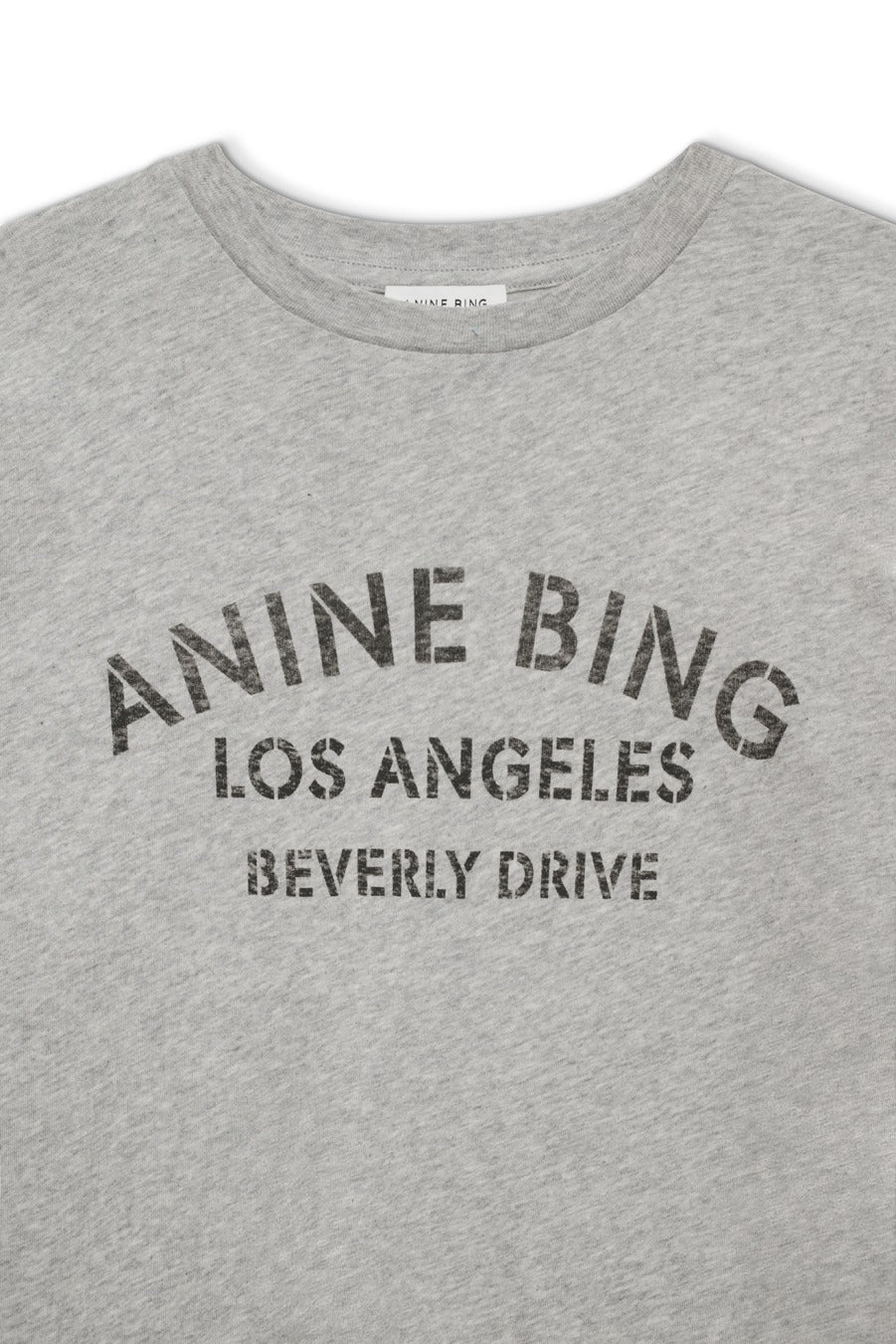 Anine Bing -  Cohen Tee LA in Heather Grey