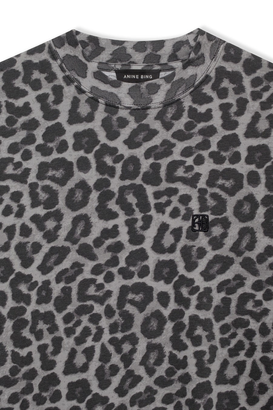 Anine Bing - Cohen Tee in Grey Leopard