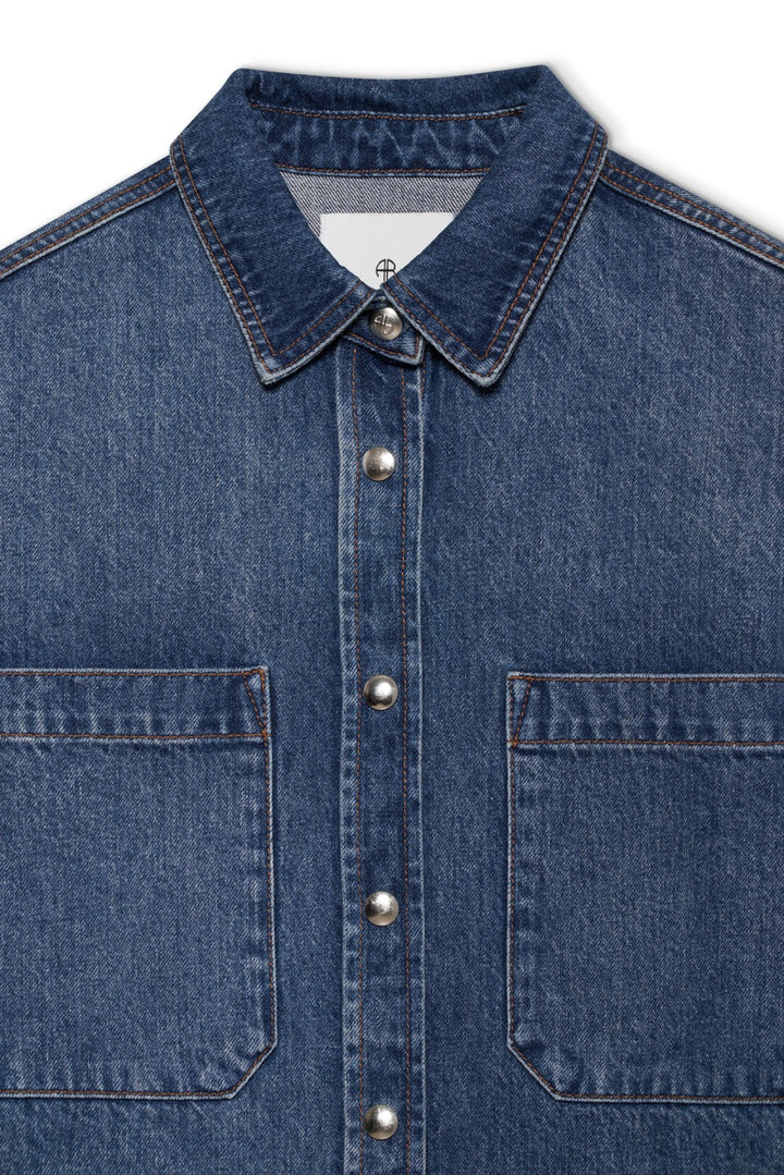 Anine Bing - Dante Shirt in Mosaic Blue
