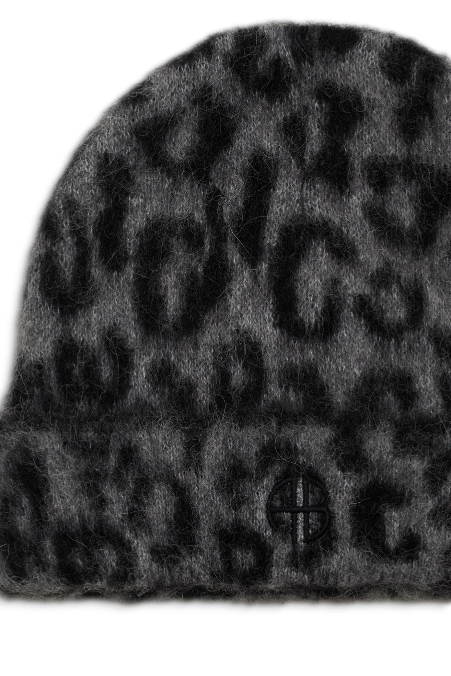 Anine Bing - Elia Beanie in Grey Leopard