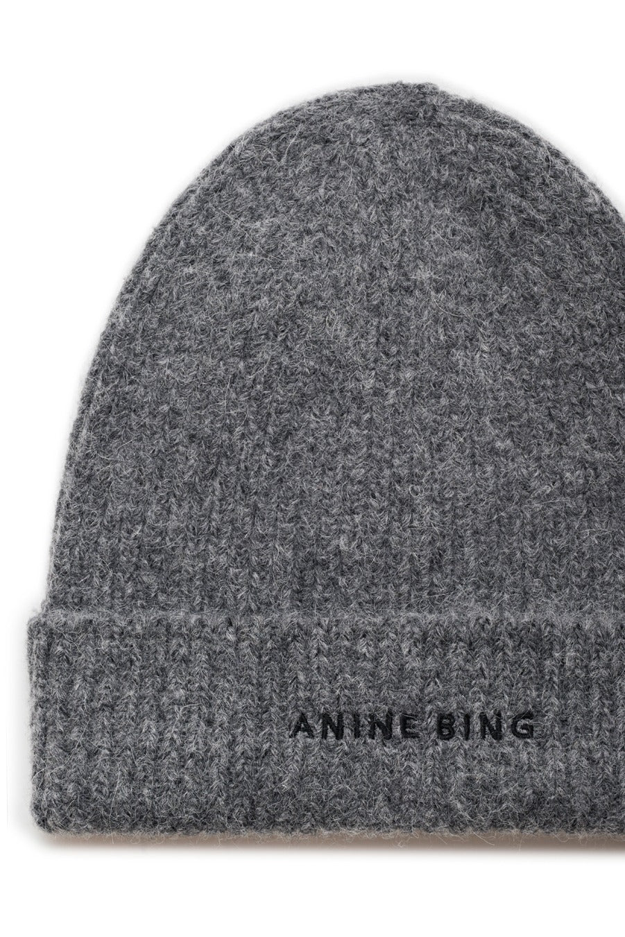 Anine Bing - Elia Beanie in Heather Charcoal