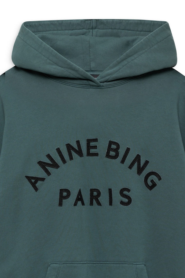 Anine Bing - Harvey Sweatshirt Paris in Dark Teal