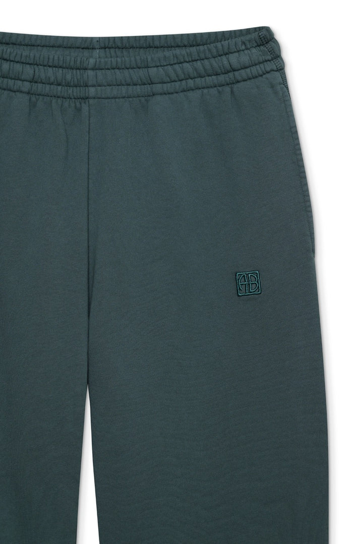 Anine Bing - Karter Jogger Framed Monogram in Dark Teal Emerald