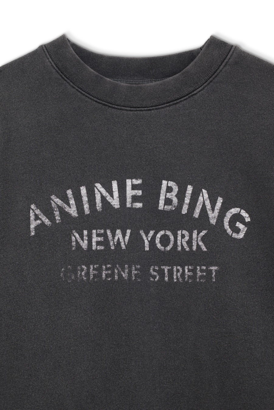 Anine Bing - Miles Sweatshirt NY in Washed Black