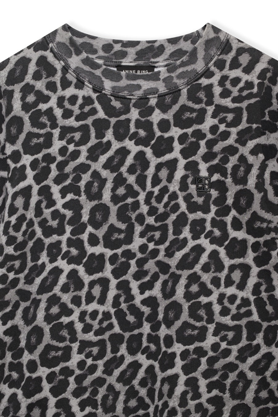Anine Bing - Miles Sweatshirt in Grey Leopard