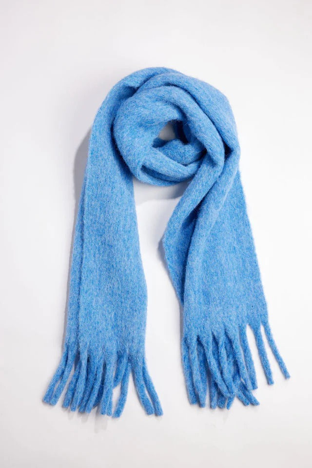 Hat Attack - Cozy Solid Scarf in Bright Denim