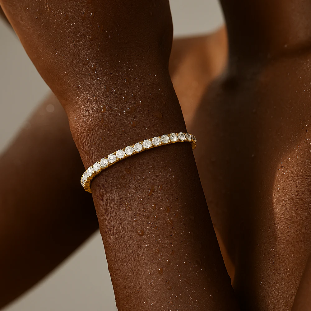ELLIE VAIL - Ezra Tennis Bracelet in Gold