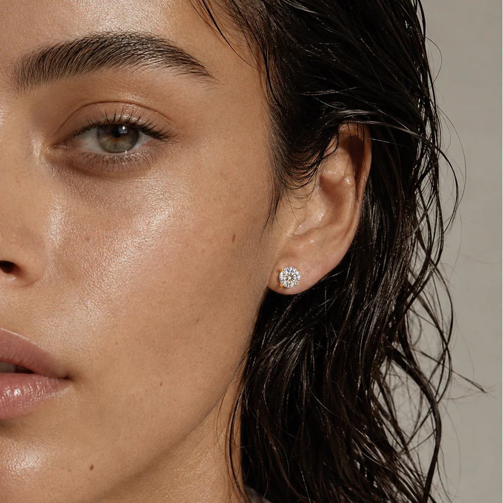 ELLIE VAIL - Ariana Large Stud Earring in Gold