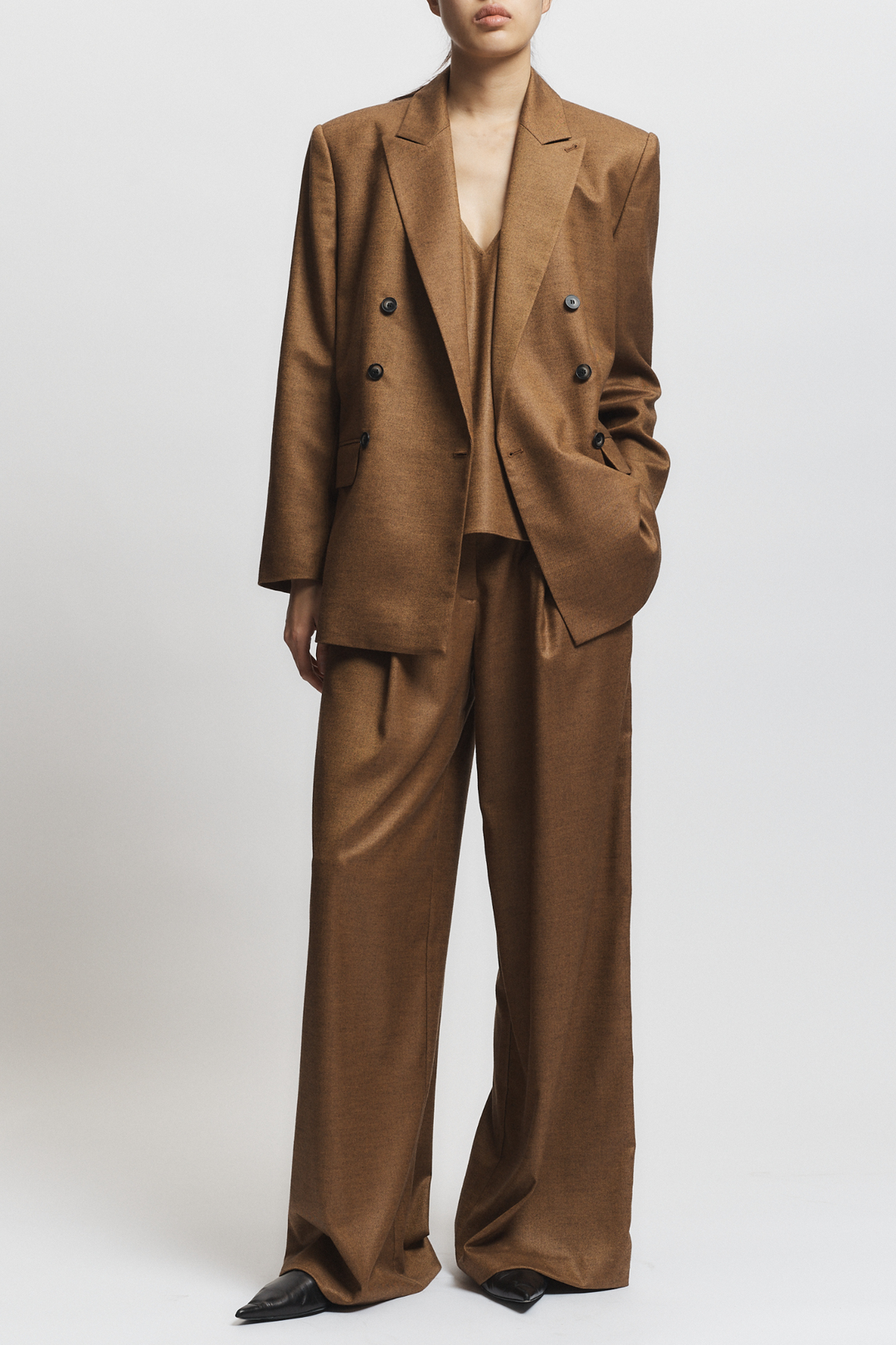 Saint Art New York - Sullivan Double-Breasted Blazer in Clove