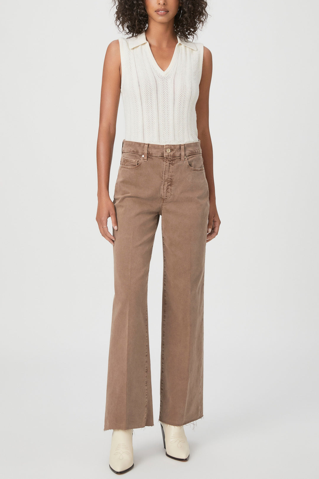 Paige - Anessa 31" With Raw Hem in Vintage Canewood