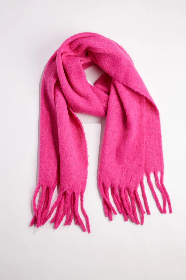 Hat Attack - Cozy Solid Scarf in Fuchsia
