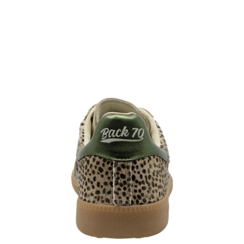Back 70 - Cloud W26 Sneaker in Pois Gold Forest Shoes