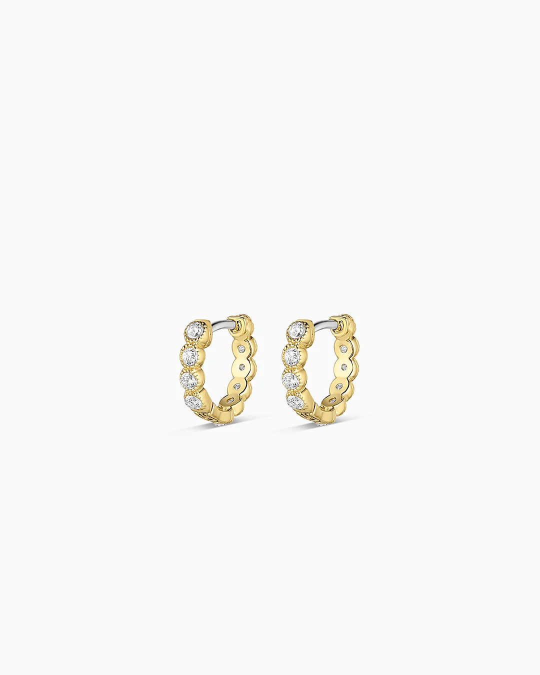 Gorjana - Madison Gold Plated Shimmer Huggies