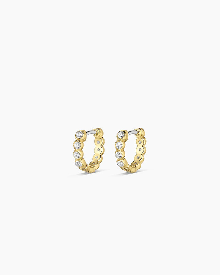Gorjana - Madison Gold Plated Shimmer Huggies