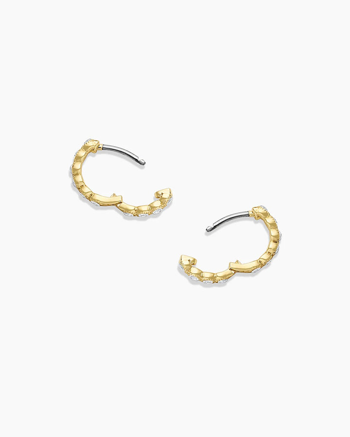 Gorjana - Madison Gold Plated Shimmer Huggies