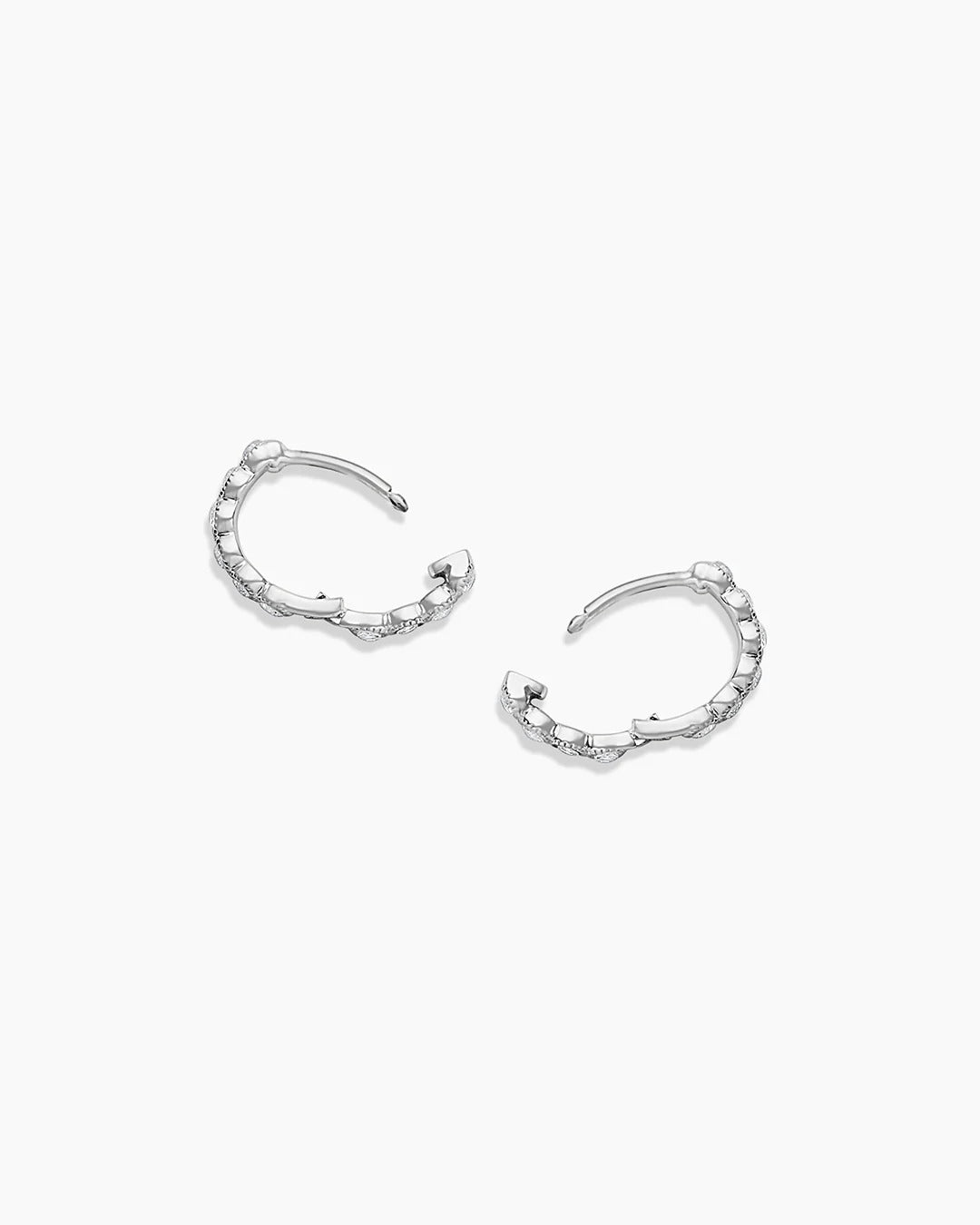 Gorjana - Madison Stainless Steel Shimmer Huggies