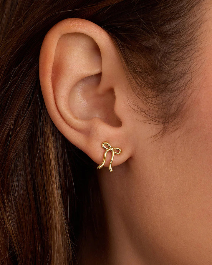 Gorjana - Bow Gold Plated Earrings