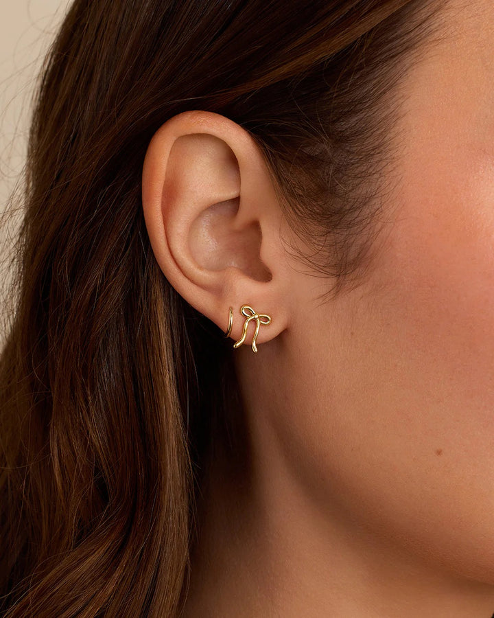 Gorjana - Bow Gold Plated Earrings