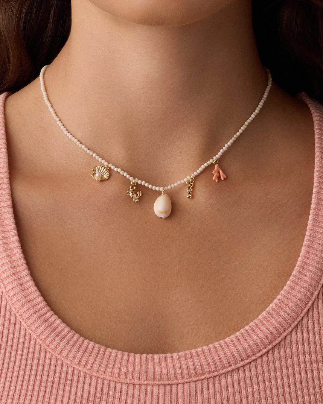 Gorjana - Ocean Mini Charm Necklace