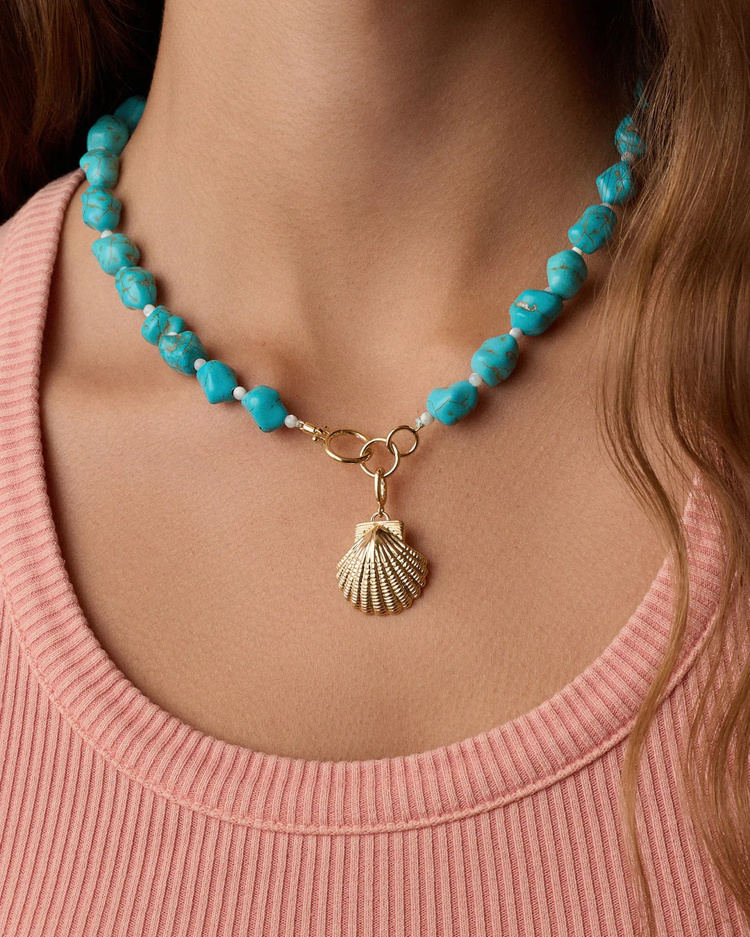 Gorjana - Gold Scallop Shell Parker Charm Jewelry