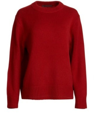 Jenni Kayne - Cashmere Oversized Crewneck in Crimson