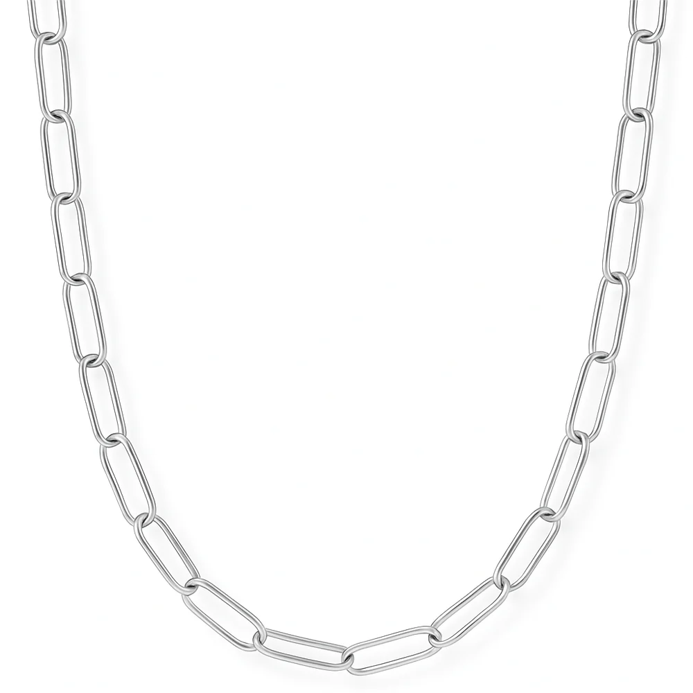 ELLIE VAIL - Jayden Paperclip Chain Necklace in Silver