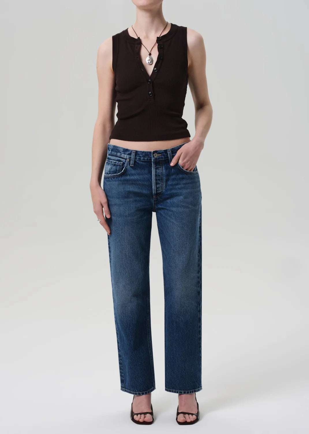 CITIZENS OF HUMANITY - Caralyn Tank in Chocolate