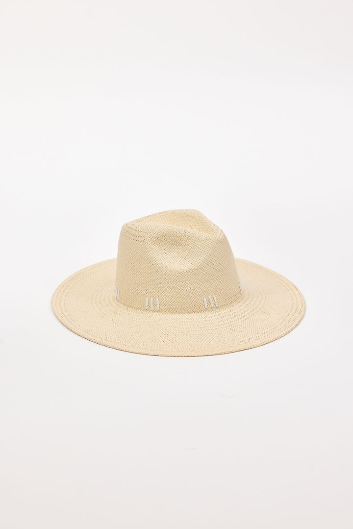 Hat Attack - Stitched Packable in Natural/White