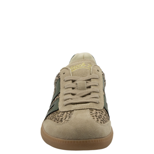 Back 70 - Cloud W26 Sneaker in Pois Gold Forest Shoes