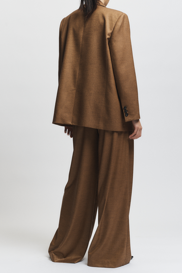 Saint Art New York - Sullivan Double-Breasted Blazer in Clove