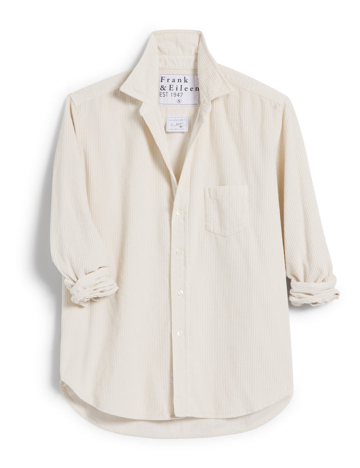 Frank & Eileen - Relaxed Eileen Button-Up Shirt in Vintage White Clothing