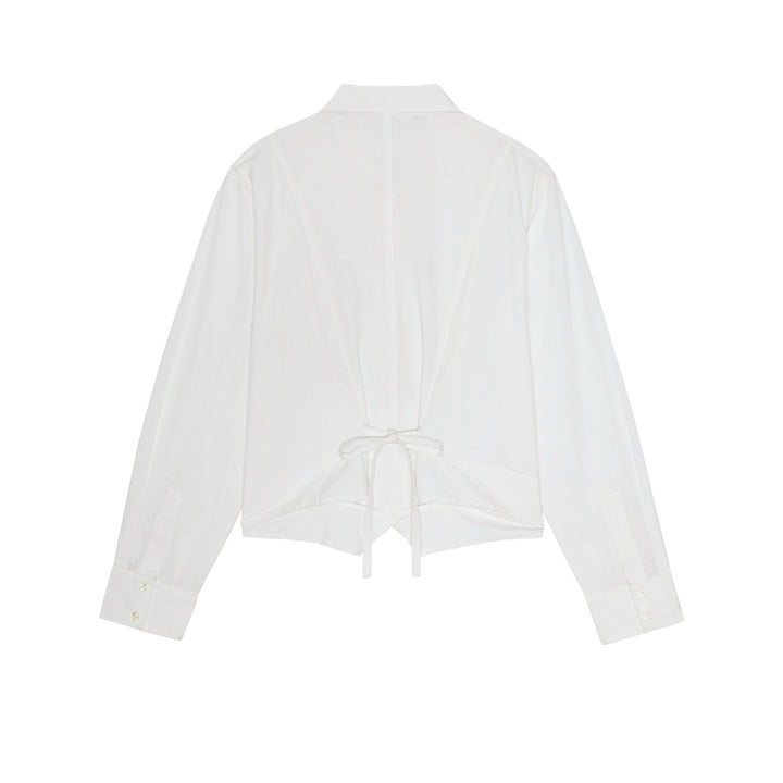 THE GREAT - The Waistcoat Button Up in White