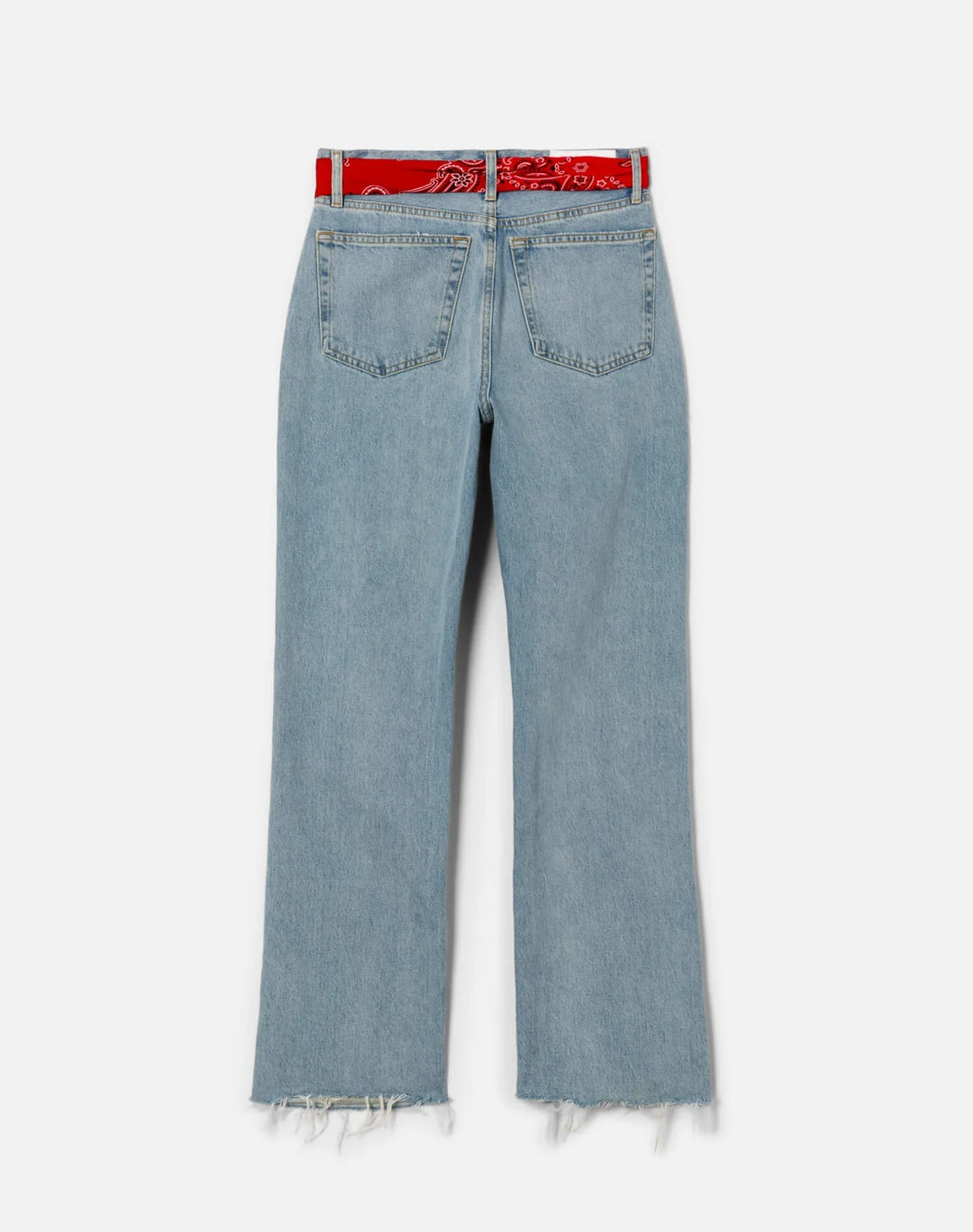 RE/DONE - 90s High Rise Loose with Bandana in Silver Spring Jeans