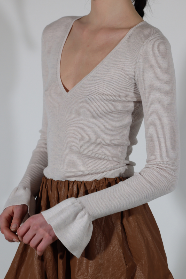 Saint Art New York - Sean Bubble Skirt in Cognac
